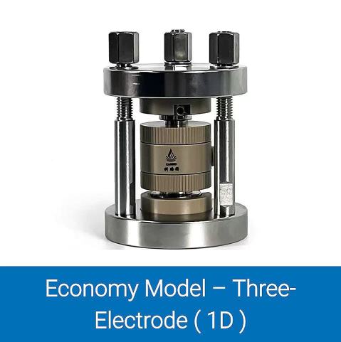 Compact Solid-State Battery Test Mold – Three-Electrode Model (1D)