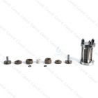 Compact Solid-State Battery Test Mold – Three-Electrode Model (1D)