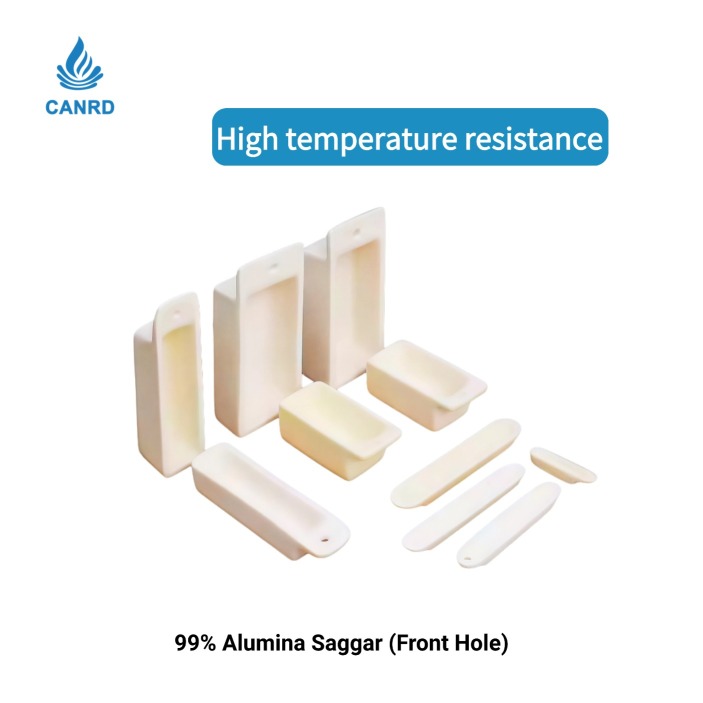 99% Alumina Boat with Front Hole