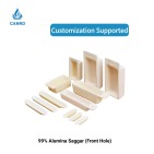 99% Alumina Boat with Front Hole