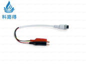 Pouch Polymer Battery Test Fixture Leads / Blue Alligator Clips / Polymer Test Clamp
