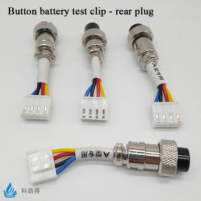 Canrd Coin Cell Test Clip Coin Cell Tester Fixture Lead Blue Coin Cell Testing Clamp