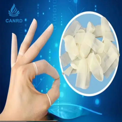 White Silicone Finger Cots