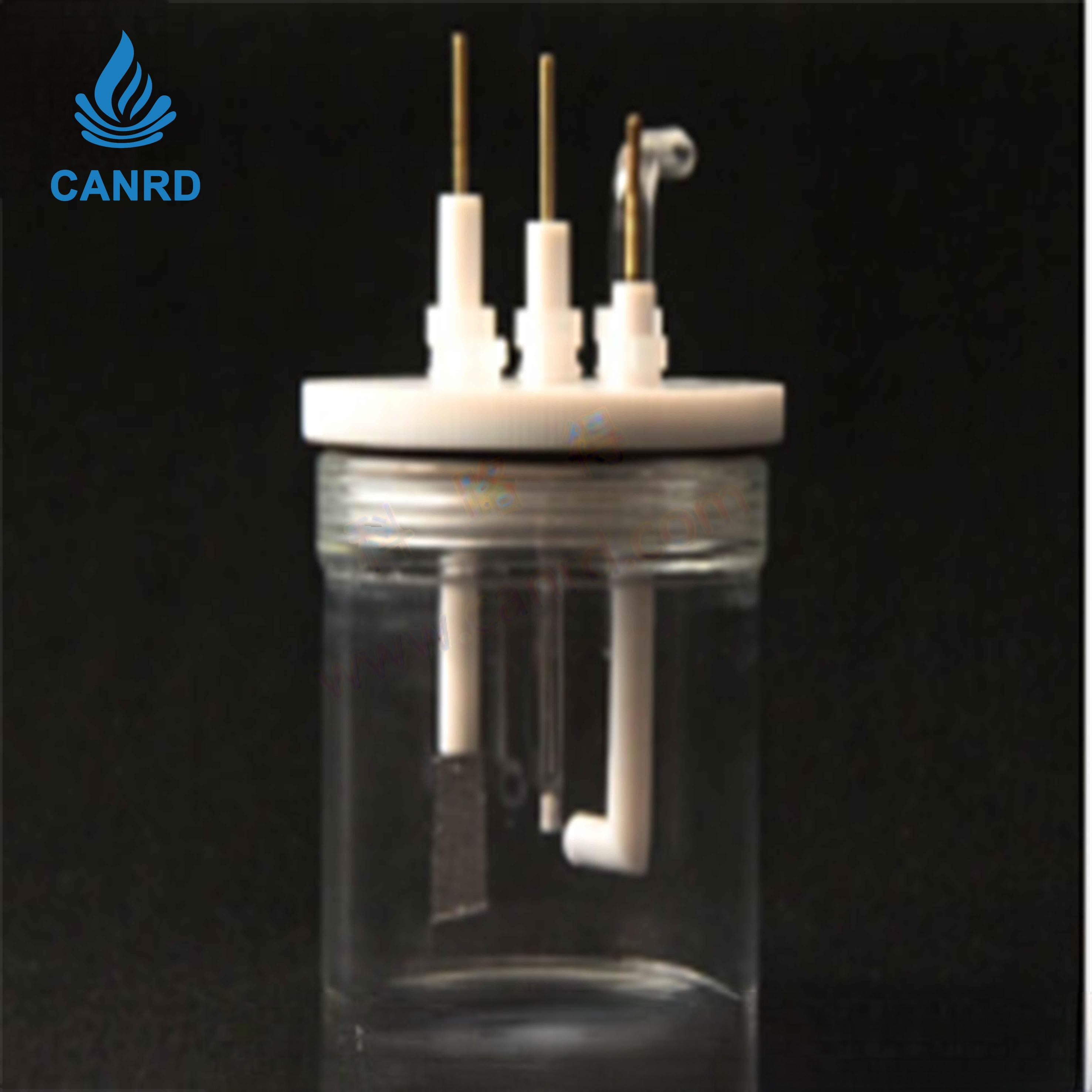 Sealed Electrolytic Cell with Gas Inlet and Outlet Tubes