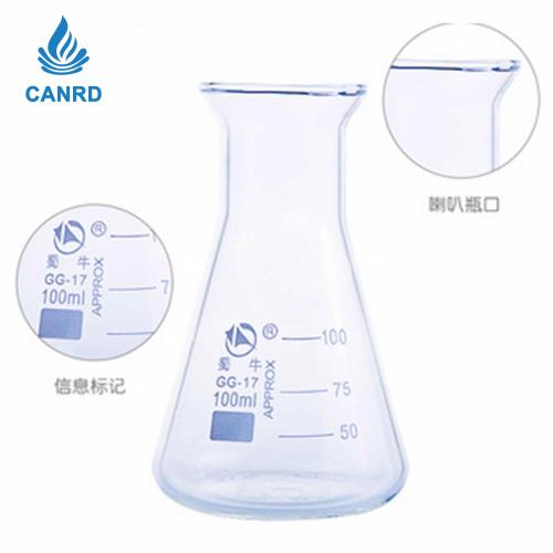 Thick-Walled Glass Erlenmeyer Flask