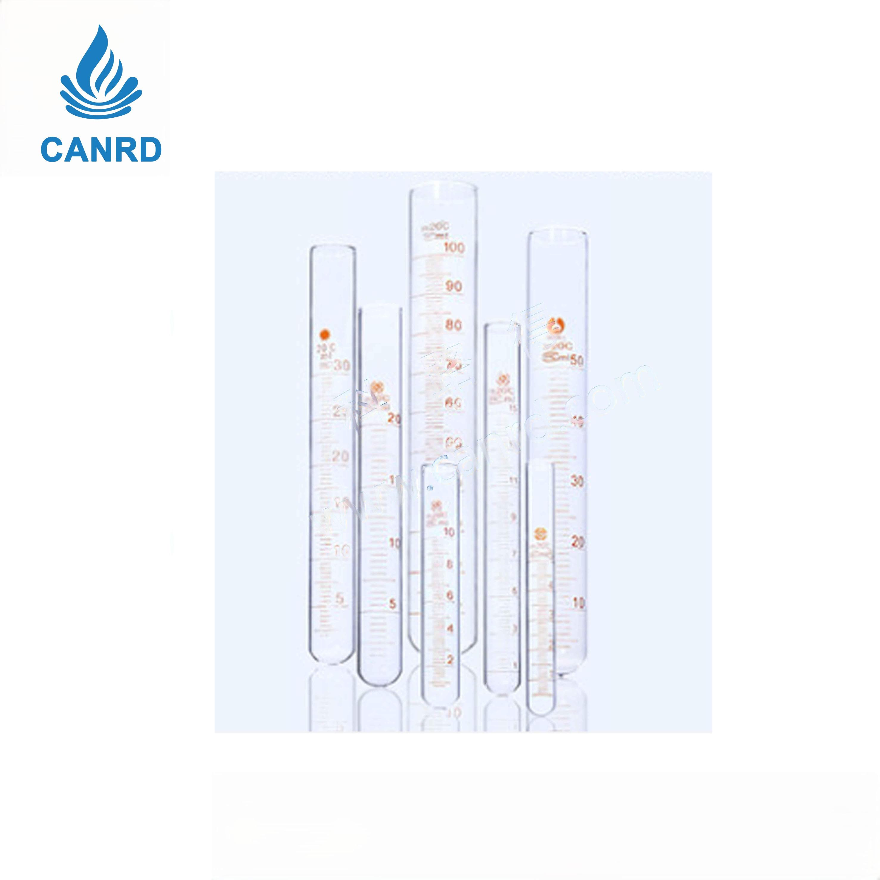 Graduated Round-Bottom Glass Test Tube