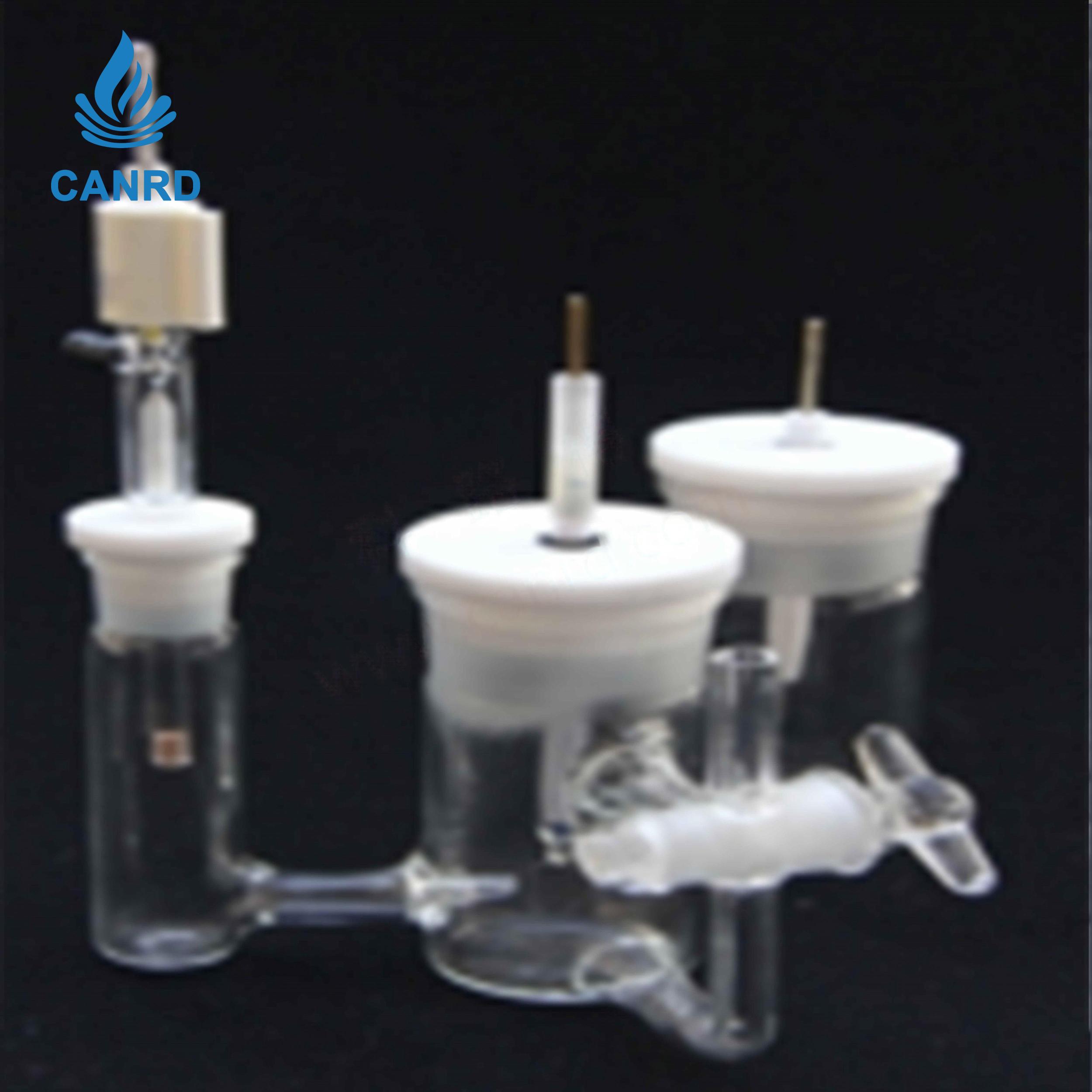 Three-Port H-Type Electrolytic Cell (Conventional / with Three-Way)